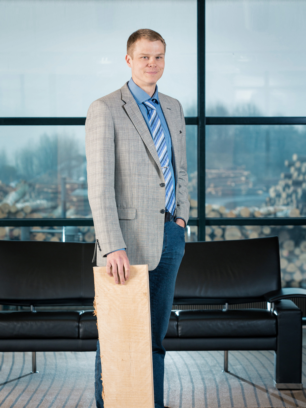 Mr. Jussi Joensuu, head of wood procurement of the Koskitukki company praises the new Forest Act for making “controlled upper-layer thinning” easier. Photo: Koskisen Oy