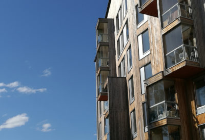 Jyväskylään on noussut kokonainen puukerrostalokortteli. Kuva: Anna Kauppi