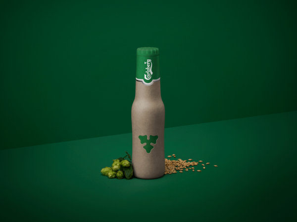 Green Fiber Bottle with barley and hops. Photo: Carlsberg
