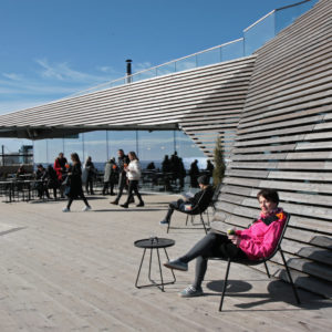 A good example of wooden architecture in Helsinki is Löyly – a sauna and restaurant building. Photo: Anna Kauppi