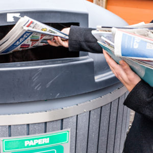 80 percent of the paper and cardboard consumed in Finland is collected for reuse. Photo: Paperinkeräys Oy