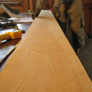 Jatkuvan kasvatuksen männyn tyvitukista sahatun pintalaudan laatu säilyy hyvin korkeana jopa 15 metrin korkeuteen saakka. Kuva: Riikka Piispanen