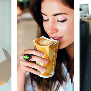 The common denominators of last year’s launches from UPM, Metsä Group and Stora Enso are environmental friendliness and sustainability. Photos: UPM, Metsä Group, Stora Enso