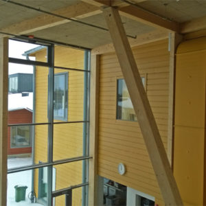 The world's largest log-built school in Pudasjärvi. Photo: Anna Kauppi