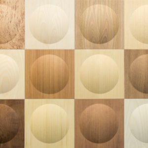 Haptic-sisustusratkaisu: Puulalijt puhuvat puuinfolle. Kuva: Karell Design