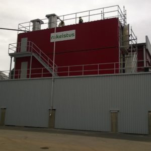 Tuhkan rakeistuslaitos. Kuva: Stora Enso