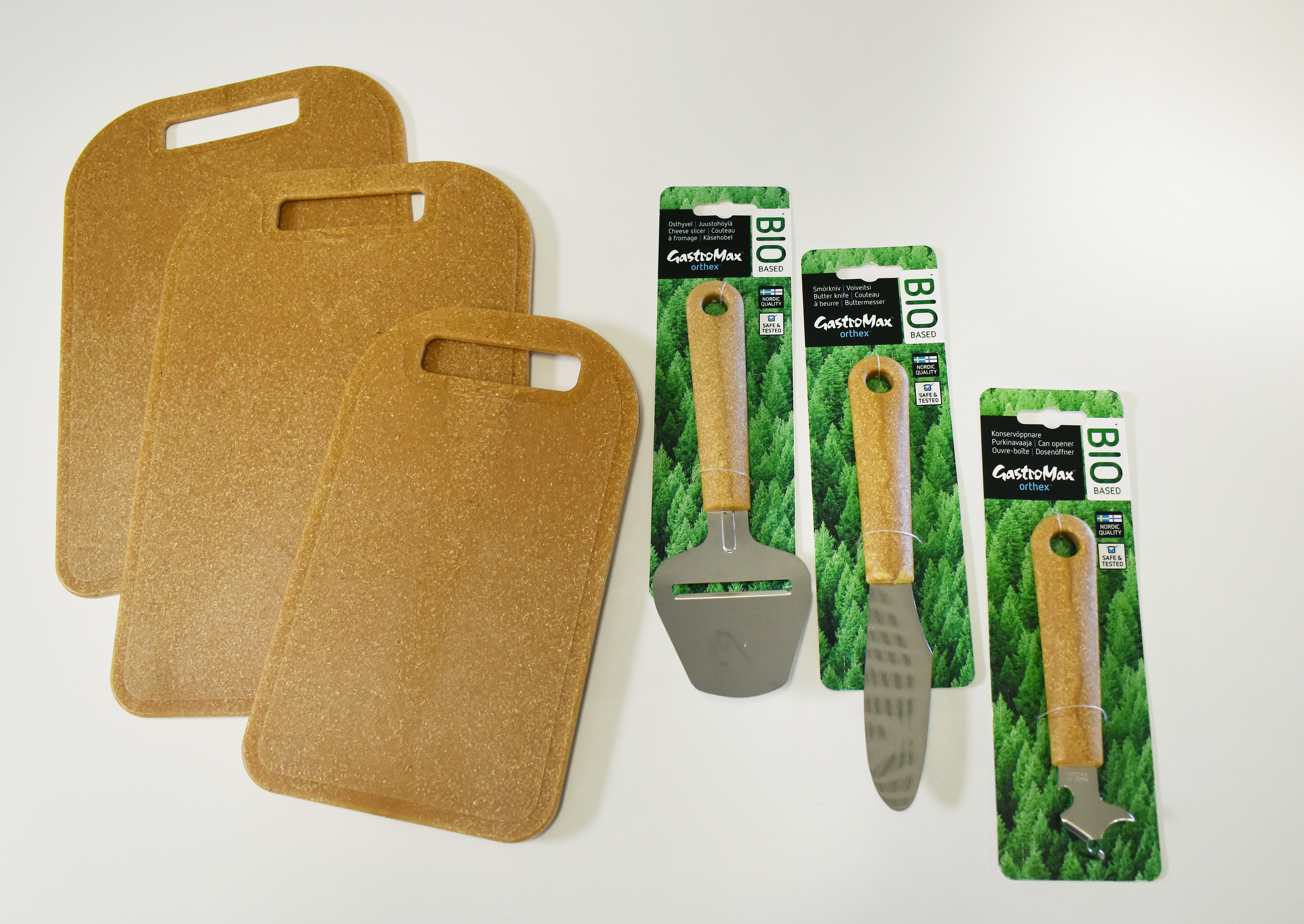 The new kitchen utensils consist of 98% bio-based material. Photo: Stora Enso