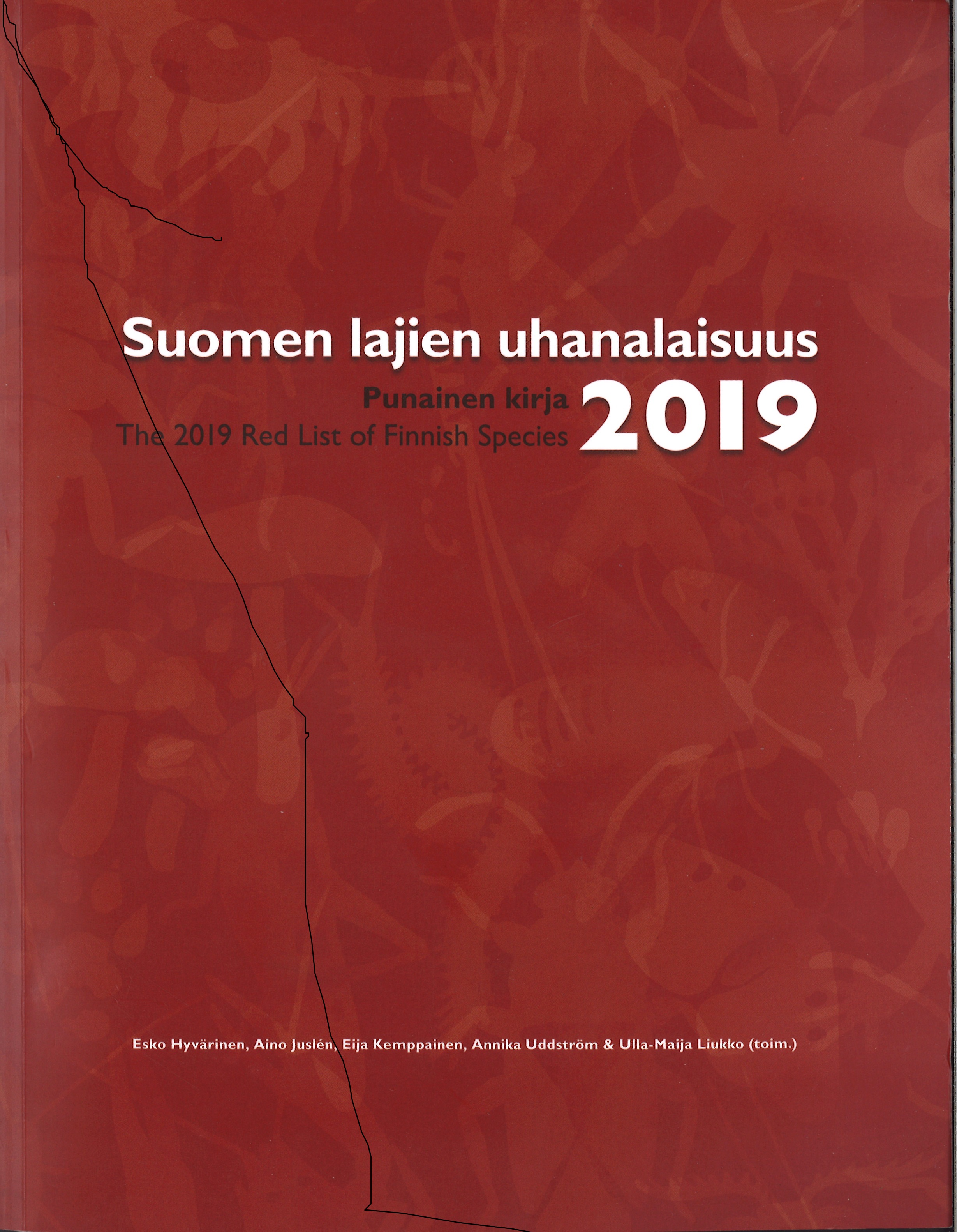 Suomen lajien uhanalaisuus 2019 -raportin kansi.