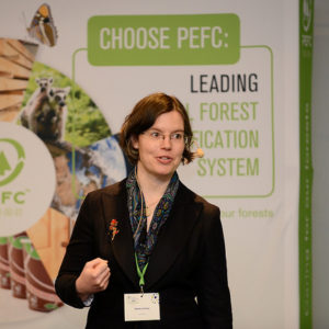 Alankomaalaisen ON:Subject-yhtiön toimitusjohtaja Wiebke Herding PEFC-viikolla 2017. Kuva: Tero Pajukallio / Diaidea