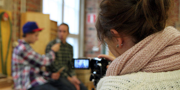 In 2010, tens of videos about different forest professions were produced in the Forest Speaks - project. Here, carpenter Esa Niiranen speaks about his work. Photo: Krista Kimmo