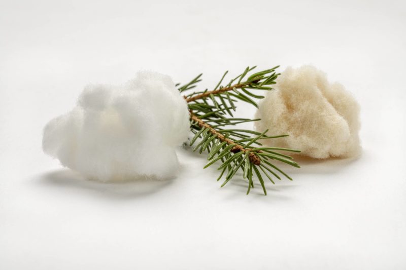 The new absorbent fluff pulp is light brown in colour and is said to be fully biodegradable. Photo: Stora Enso