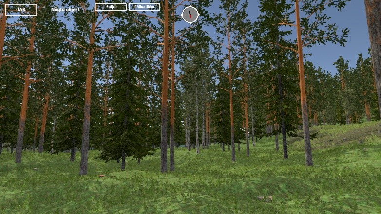 Virtual Forest 2.0 -applikaatio on tarkoitettu maankäytön suunnitteluun ja metsänomistajien opastukseen. 