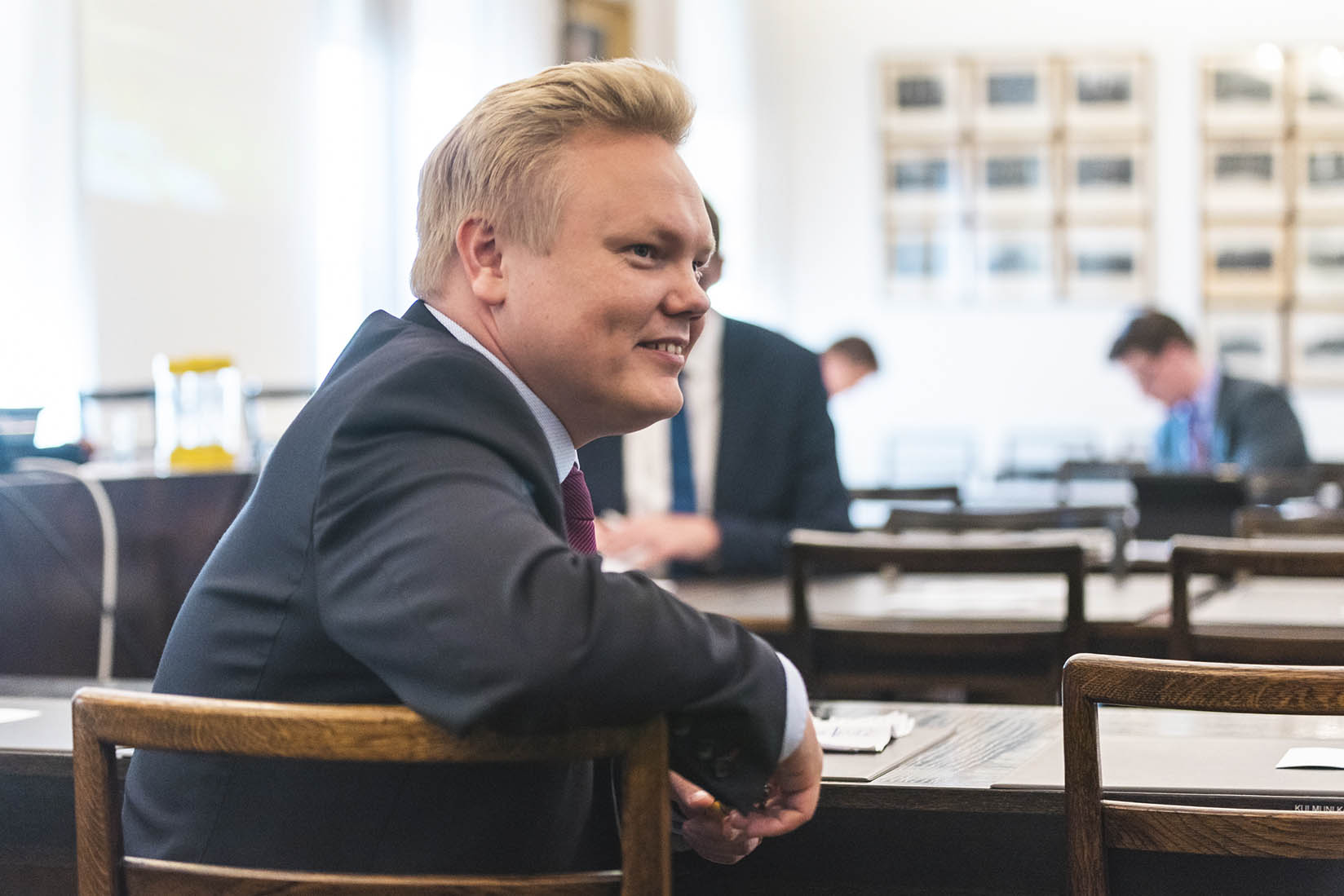 ’It’s not that Finns chop down the trees and leave the site as is. Forest is always regenerated by planting seedlings or sowing,’ says Finland’s new Minister of Agriculture and Forestry Antti Kurvinen. Photo: Johannes Erkkilä / Keskusta