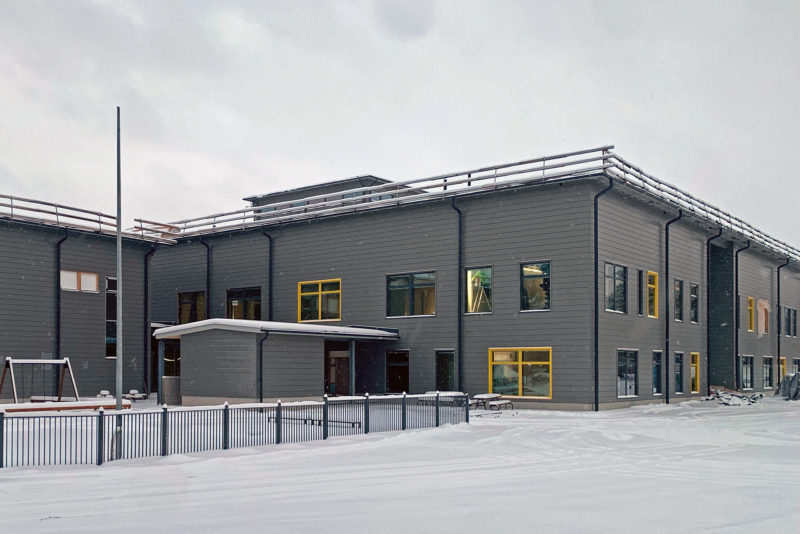 A wooden school, Kuusamo, Finland