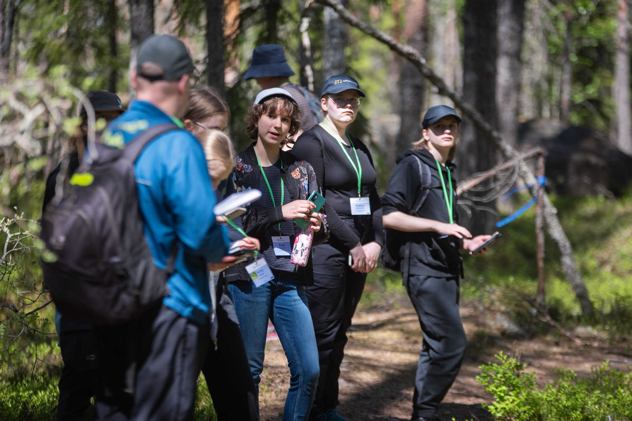 Forest Quiz participants in Finland