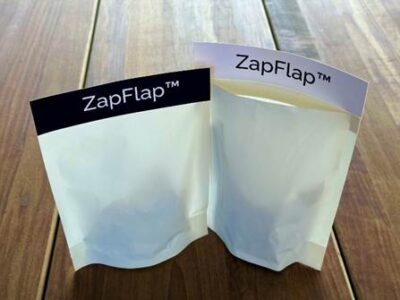 Creamill Oy:n paperipohjainen tarraliimasuljin avautuu ja sulkeutuu jopa 200 kertaa ja on helpompi käyttää kuin perinteinen minigrip-tyylinen suljin.