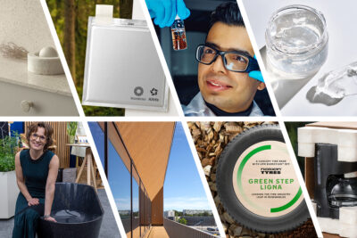 Kuvakollaasi biotalousinnovaatioista. Kuva: Vilma Issakainen