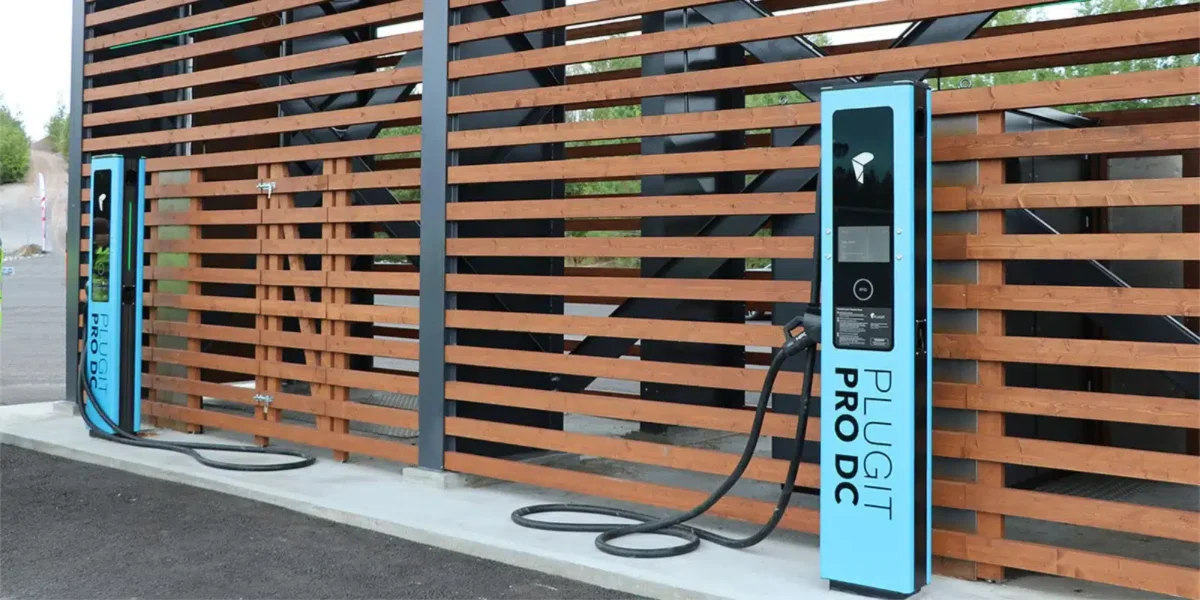 PlugIt EV-charging system. Photo: Metsäteho