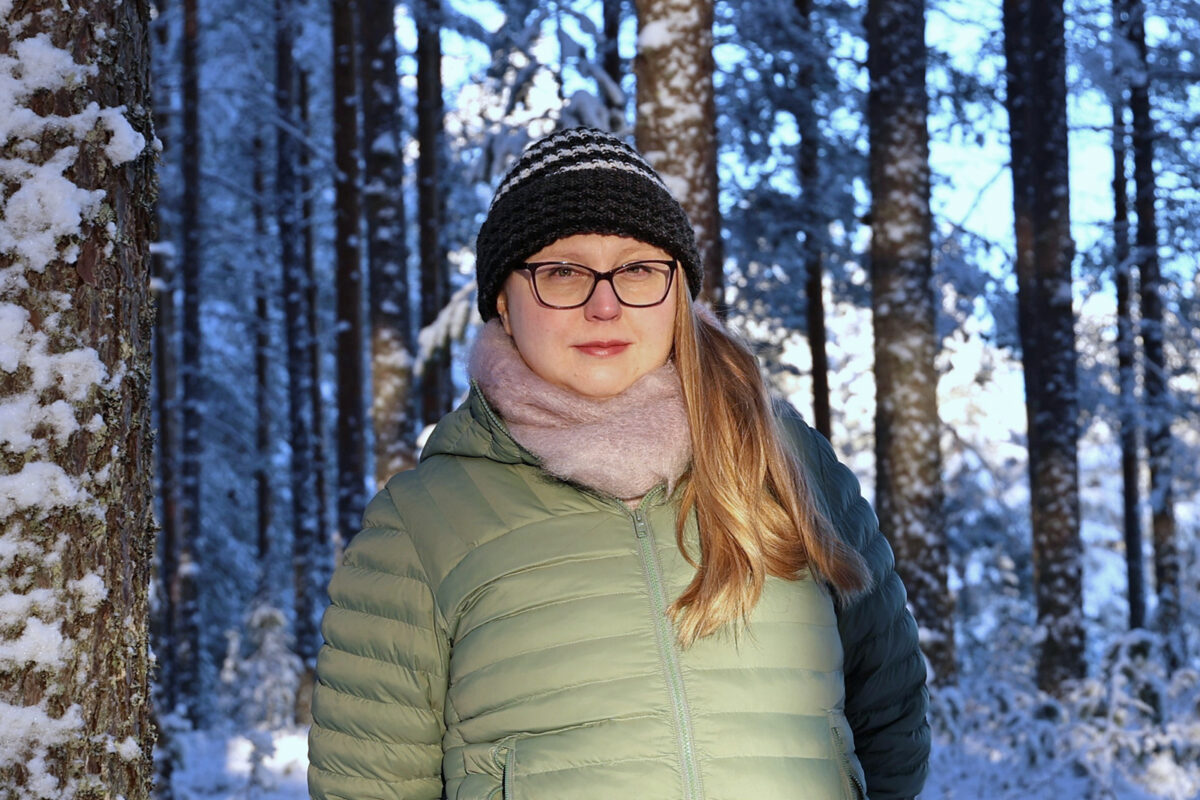 Катри Химанен метсасса. Кува: Катри Химанен