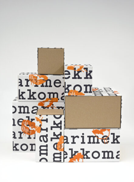 lahajapakkaus, joka syntynyt Stora Enson ja Marimekon välisessä yhteistyössä. Kuva Stora Enso